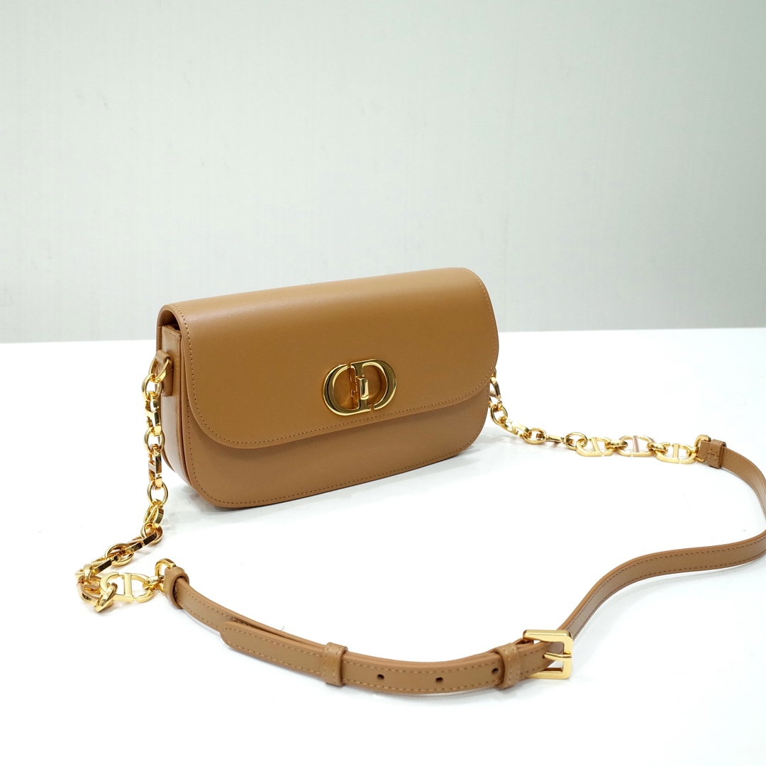 30 Montaigne Avenue Bag Medium Tan Box Calfskin